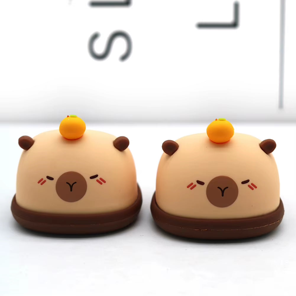 For 17Cm Mini Cute Labubu Macaron Vinyl Doll Cartoon Rubber Slippers Shark Lion Dance Style Labubu Accessories Ropa Labubu