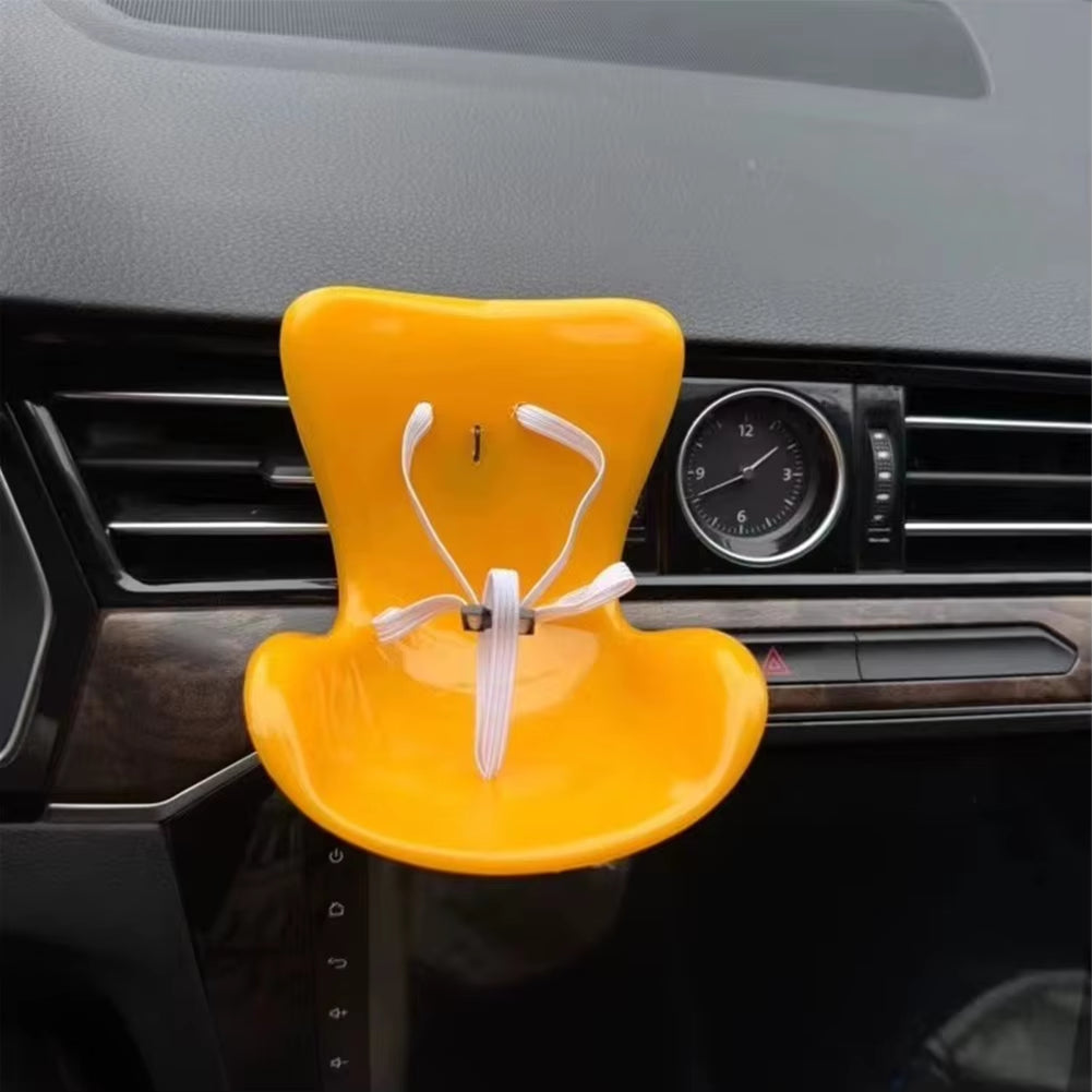 Car Doll Safety Seat for Labubu Mini Seat for Labubu Ob11 Doll Cartoon Chair Model for Labubu Car Interior Decor