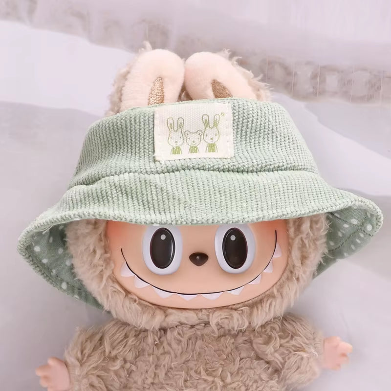 17Cm Cute Mini Plush Doll'S Clothes Outfit Accessories for Korea Kpop Exo Labubu Idol Dolls Skirt Hat Clothing DIY Kids Gift