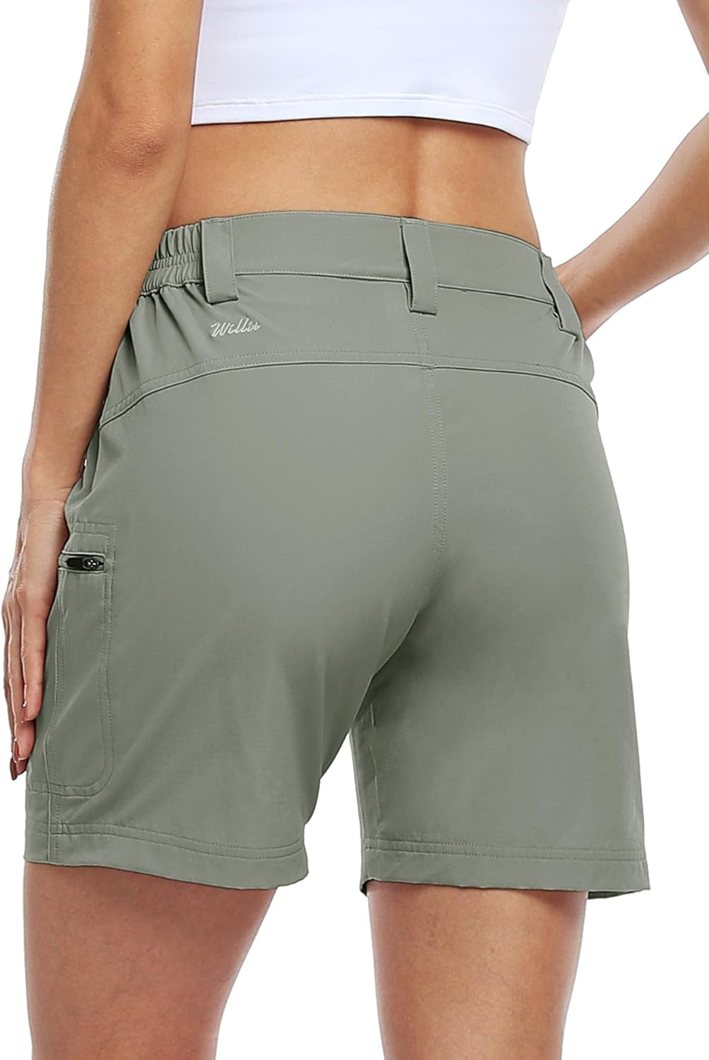 Women'S Hiking Cargo Shorts Stretch Golf Active Shorts Outdoor Summer Shorts with Pockets Water Resistant