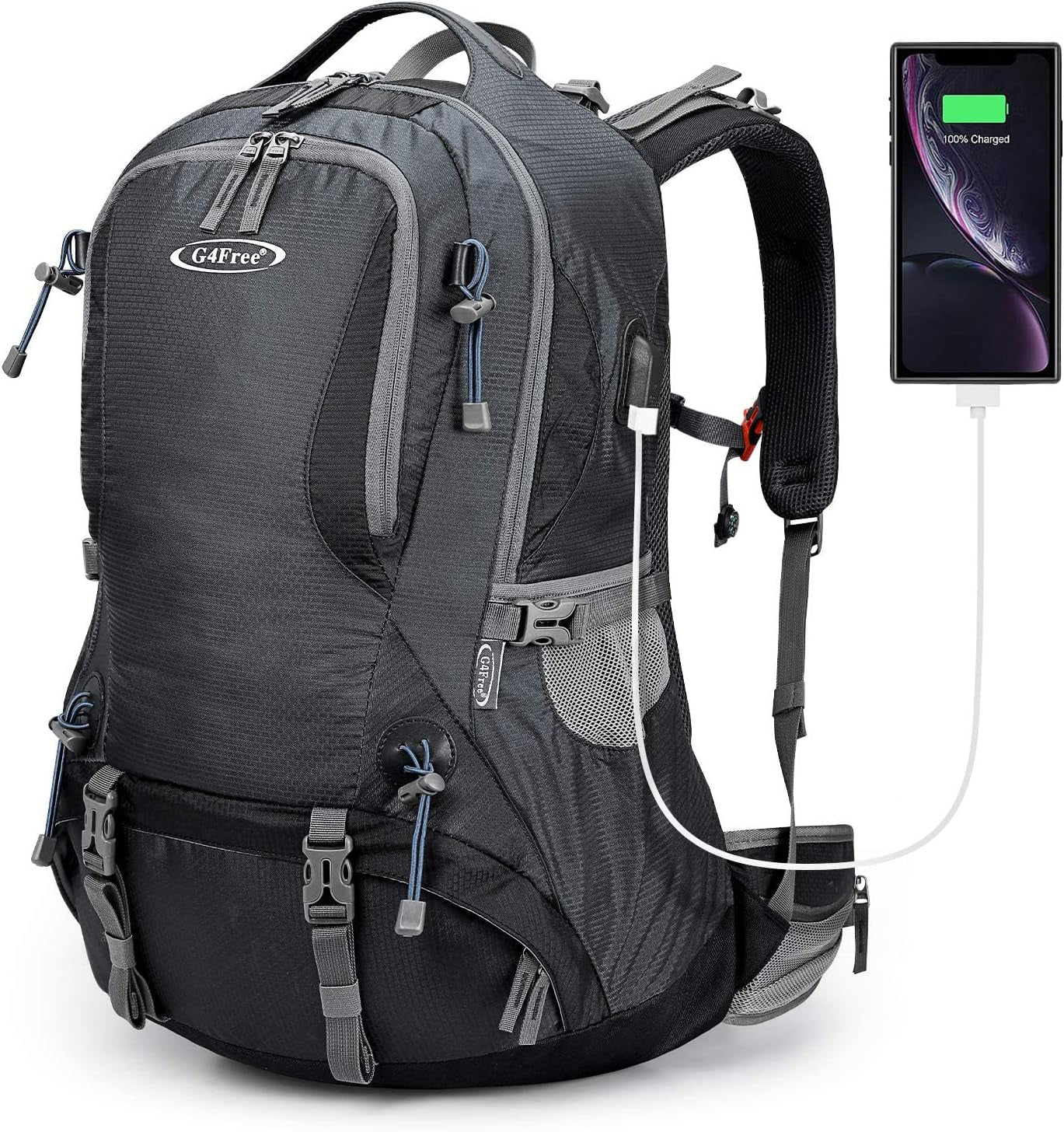 50L Hiking Backpack Climbing Backpack with Rain Cover