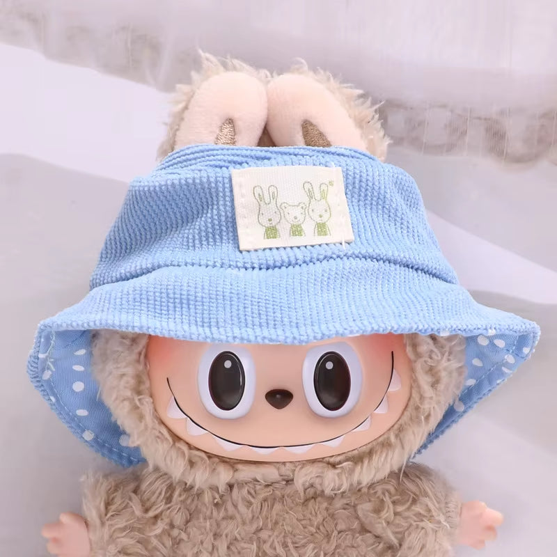 17Cm Cute Mini Plush Doll'S Clothes Outfit Accessories for Korea Kpop Exo Labubu Idol Dolls Skirt Hat Clothing DIY Kids Gift